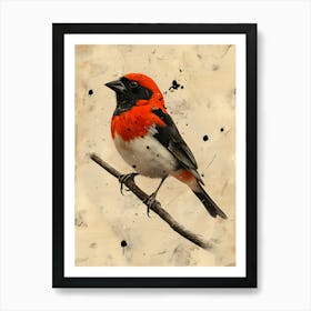 Red-Winged Blackbird Art Print