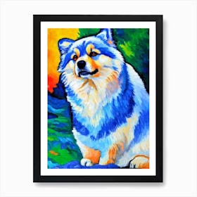 Finnish Lapphund 3 Fauvist Style Dog Art Print