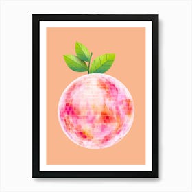 Orange Disco Poster, Contemporary Art Prints on Food and Kitchen..200 Art Print