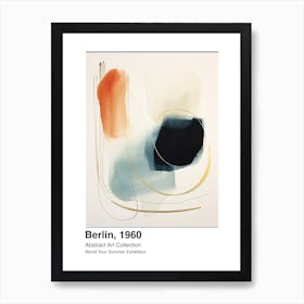 World Tour Exhibition, Abstract Art, Berlin, 1960 7 Art Print