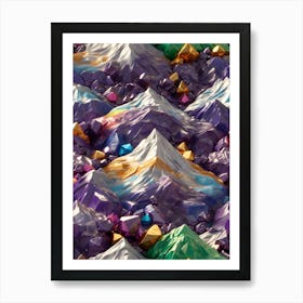 Paper Mountains Art Print