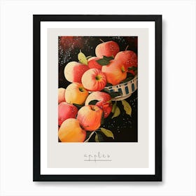 Art Deco Apples 1 Poster Art Print