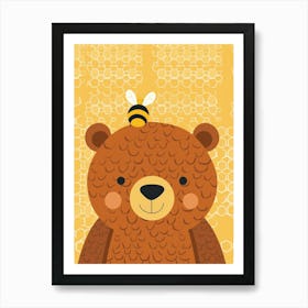 Bee Bear Art Print