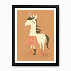 Fashion Unicorn Muted Pastels 2 Art Print