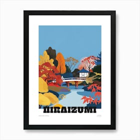 Hiraizumi Temple Japan 1 Colourful Illustration Poster Art Print