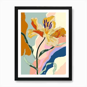 Colourful Flower Illustration Portulaca 2 Art Print