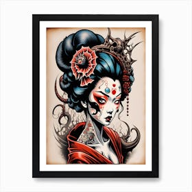 Geisha Art Print