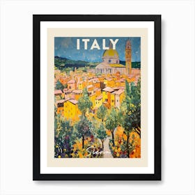 Siena Italy 1 Fauvist Painting Travel Poster Art Print