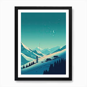 Grandvalira   Andorra, Ski Resort Illustration 3 Simple Style Art Print