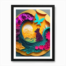 Paper Cut Art ~ Reimagined 2 Art Print