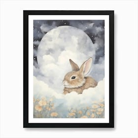Sleeping Baby Bunny 3 Art Print