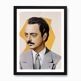 William Powell Retro Collage Movies Art Print