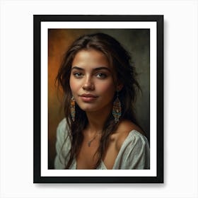 Portrait Of A Young Woman 24 Art Print