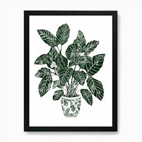 Plant In A Pot 13 Art Print