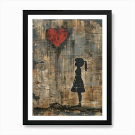 Girl With A Red Balloon Art Print