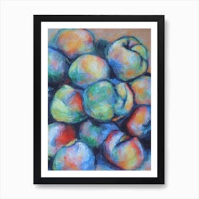 Peach 3 Classic Fruit Art Print