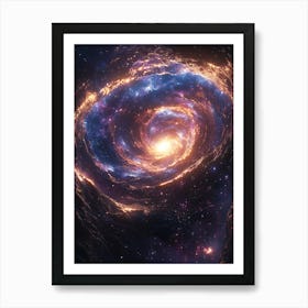 Spiral Galaxy In Space 7 Affiche