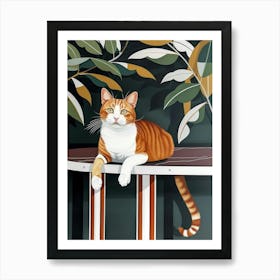 Orange Cat 12 Art Print