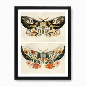 Butterfly Symphony William Morris Style 6 Art Print