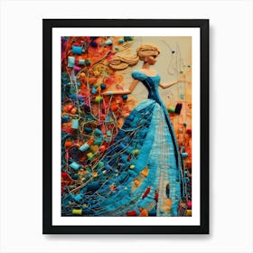 Stitching of Cinderella 1 Art Print