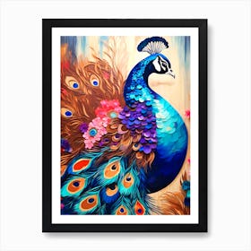 Peacock Strut  Art Print