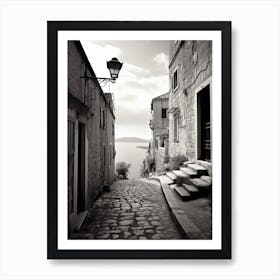 Dubrovnik, Croatia, Photography In Black And White 3 Art Print