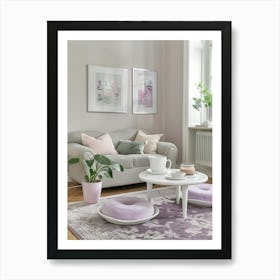 Swedish Living Room Art Print