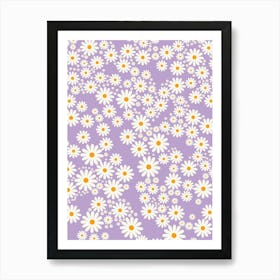 Daisy Garden | 05 – Lilac Art Print