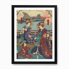 Inner Parlour Of The Owari House I, Utagawa Kunisada Art Print