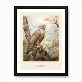Beatrix Potter Inspired  Animal Watercolour Eagle 1 Art Print