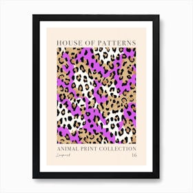 House Of Patterns Leopard Animal Print Pattern 1 Affiche