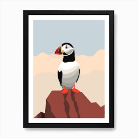 Minimalist Puffin 1 Illustration Art Print