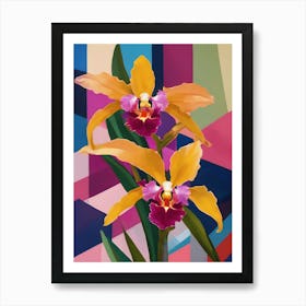 Odontoglossum Orchids Abstract 1 Art Print