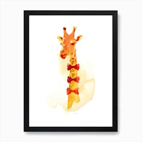 Elegant Giraffe Final Art Print