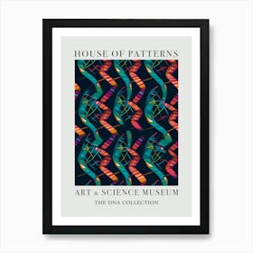 Dna Art Abstract Painting 6 House Of Patterns Art Print