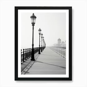 Viareggio, Italy, Black And White Photography 2 Art Print