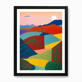 Namib Abstract Colourful Art Print