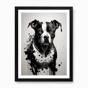 Dog Painting, Dog Painting, Dog Art, Dog Painting, Dog Art, Dog Art, Dog, pitbull, Art Print