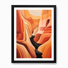 Canyon Abstract Minimalist 8 Art Print