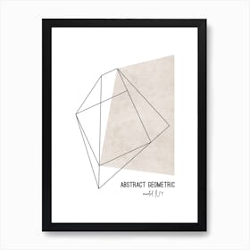 Abstract Geometric 1 Art Print