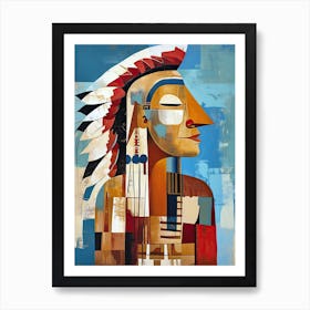 Onondaga Origins; A Minimalist Vision ! Native American Art Art Print