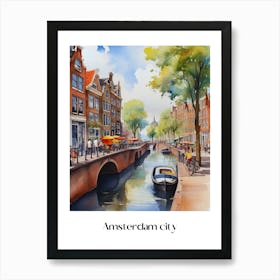 Summer in Amsterdam. 1 Art Print