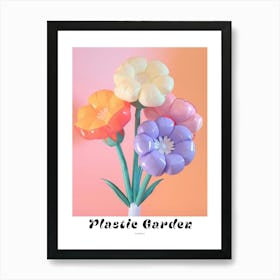 Dreamy Inflatable Flowers Poster Scabiosa 3 Art Print