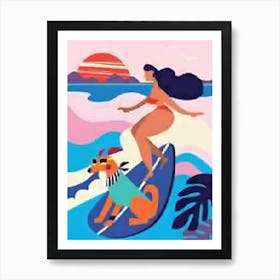 Surfer Girl 3 Art Print