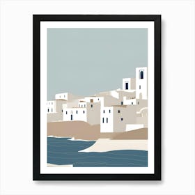 Village By The Sea Art Print