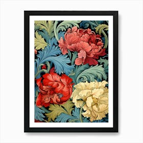 Wallpaper Floral Pattern 3 Art Print