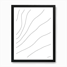 Wavy Lines 12 Art Print