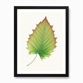 Sycamore Leaf Warm Tones Art Print