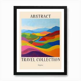 Abstract Travel Collection Poster Bulgaria 2 Art Print