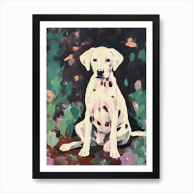 A Dalmatian Dog Painting, Impressionist 1 Art Print